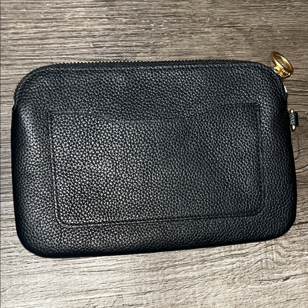 Tory Burch Black Leather Wristlet - Picture 2 of 7